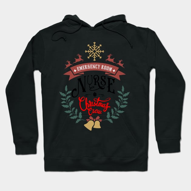 emergency room christmas crew Hoodie by enigmatyc